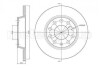 Гальмівний диск задн. Exeo/A4/A4 05-13 CIFAM 800-749C (фото 1)