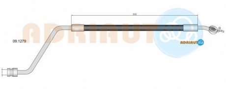 HYUNDAI шланг гальмівний задн. прав. Santa FE 06- ADRIAUTO 09.1279