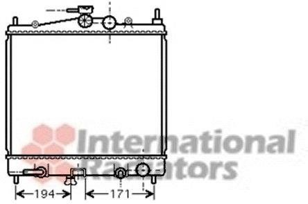 Радіатор MICRA3/NOTE 12/4/6 AT 03- Van Wezel 13002248 (фото 1)