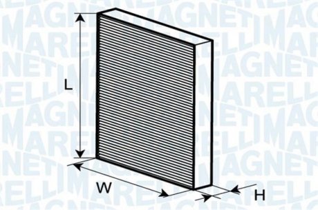 DB фільтр повітряний салону W203,C203 00- MAGNETI MARELLI BCF156