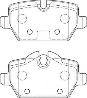 BMW Гальмівні колодки задн.E87 (1-serie), E90(3-serie) Jurid 573755J