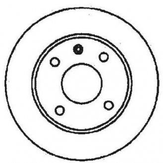 Тормозной диск (передний) VW Caddy II 1995- / Golf III / Passat B3 / B4 (256x13) Jurid 561491JC