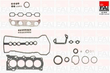 TOYOTA комплект прокладок двигуна AURIS 07-, COROLLA Liftback 99-, RAV 4 II FAI FS1227