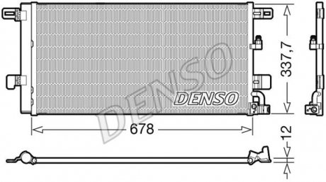 Конденсер кондиціонера DENSO DCN02001