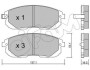 NISSAN гальмівні колодки передн. Tiida 04-, Juke 14-, Maxima QX CIFAM 822-876-0 (фото 1)