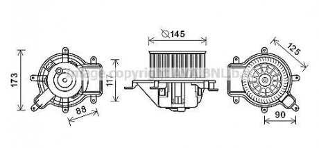 Компресор салону AVA AVA COOLING PE8390