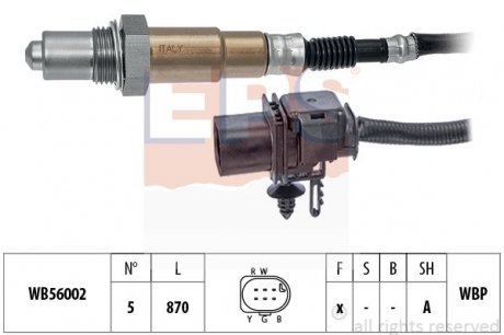 JEEP Лямбда-зонд GRAND CHEROKEE 3.0 11-, CHRYSLER 300C 3.0 05- EPS 1.998.484