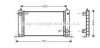 AVA FIAT Радіатор системи охолодження STILO 1.4 16V 2004-01-01 - 2006-11-01 AVA COOLING FTA2243 (фото 1)