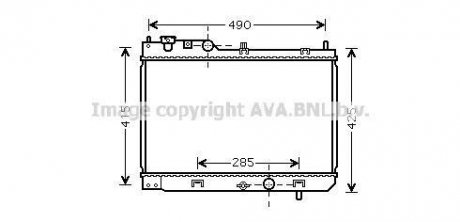 AVA MAZDA Радіатор охолодж 323 2.0 DITD 98- AVA COOLING MZ2214