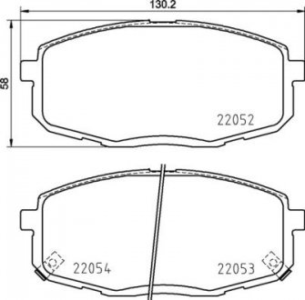 Гальмівні колодки дискові BREMBO P30 099 (фото 1)