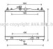 Радіатор, Система охолодження двигуна AVA AVA COOLING DN2338 (фото 1)