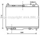 Радіатор, Система охолодження двигуна AVA AVA COOLING FD2442 (фото 1)