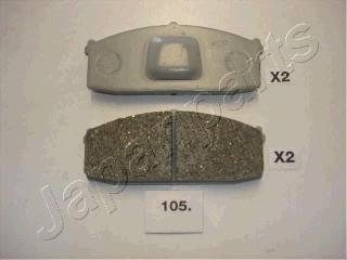 Гальмівні колодки передн. NISSAN BLUBIERD 80- JAPANPARTS PA-105AF (фото 1)