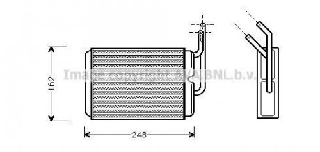 AVA RENAULT Радіатор опалення Twingo I AVA COOLING RT6220