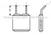 AVA OPEL Радіатор опалення KADETT E 1.2-2.0 84- AVA COOLING OL6160 (фото 1)