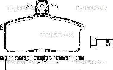 Колодки гальмівні задні TRISCAN 811069013