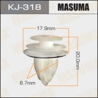 Кліпса пластикова MASUMA KJ318 (фото 1)