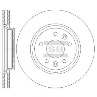Диск гальмівний HI-Q/SANGSIN SD4251