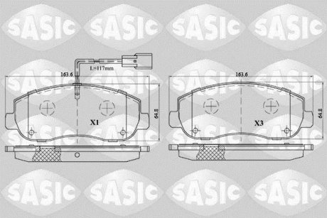 Колодки тормозные SASIC 6214022