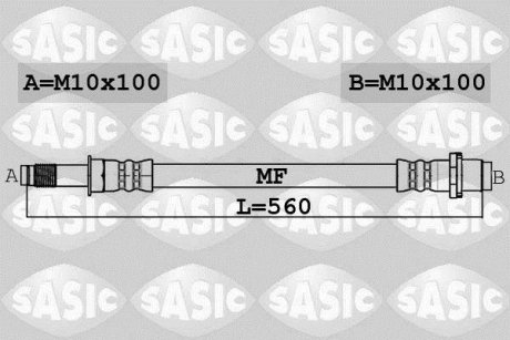 Гальмівний шланг SASIC 6606241