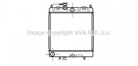 AVA NISSAN Радіатор охолодження Micra II 92- AVA COOLING DN2128 (фото 1)