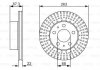 VOLVO Гальмівний диск передн. 240, 260 BOSCH 0986479480 (фото 1)