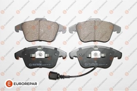 VW Тормозные колодки передн.Audi Q3,Sharan,Tiguan 07- EUROREPAR 1623055280