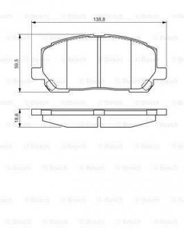 TOYOTA Гальмівні колодки передн. Lexus RX 00- BOSCH 0986495126 (фото 1)