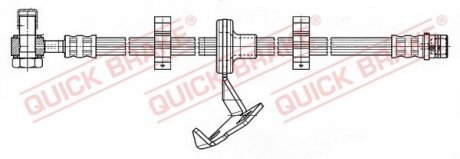 Гальмівний шланг QB QUICK BRAKE 59.987X (фото 1)