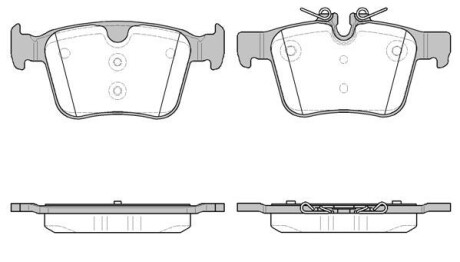 Колодки гальмівні WOKING P14163.40