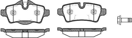 Колодки гальмівні WOKING P12443.00