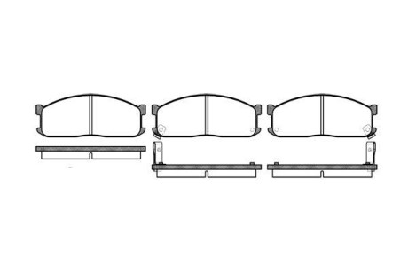 Колодки гальмівні WOKING P3443.02