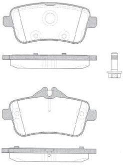 Колодки гальмівні WOKING P14033.10