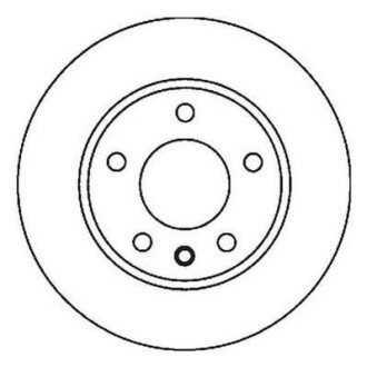 VW гальмівний диск передн.Audi A1Golf IV, Polo Skoda Fabia,Octavia I,Roomster,Polo 96- Jurid 562041JC