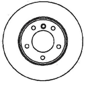 BMW диск гальмівний перед. (вентил.) E36/46 1.6/2.8 (286*22) Jurid 561551JC