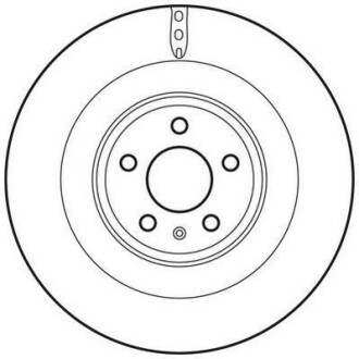 AUDI диск гальмівний передній 356мм A4/A5/A6/Q5 08- Jurid 562767JC