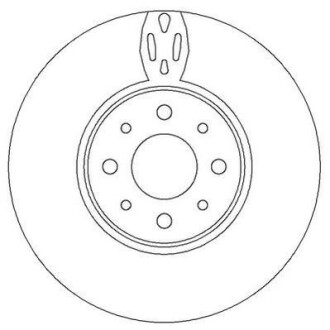 FIAT гальмівний диск передн. Bravo, Stilo Jurid 562295JC