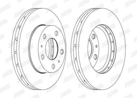 FIAT диск гальмівний передн. Ducato 06 - Jurid 562630JC-1