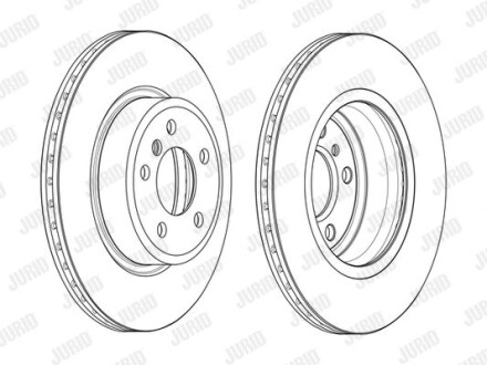 BMW Гальмівний диск передн.5 F10 10- Jurid 562889JC