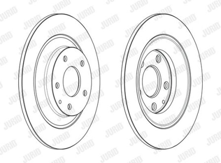 MAZDA гальмівний диск задн.CX-5 11- Jurid 563232JC