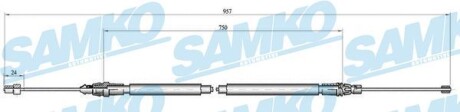 Трос зчеплення SAMKO C0348B