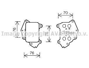 AVA FORD Оливний радіатор C-Max, Fiesta V,VI, Focus II, Citroen Berlingo, Mazda 2/3, Suzuki, Toyota, Volvo AVA COOLING PE3396