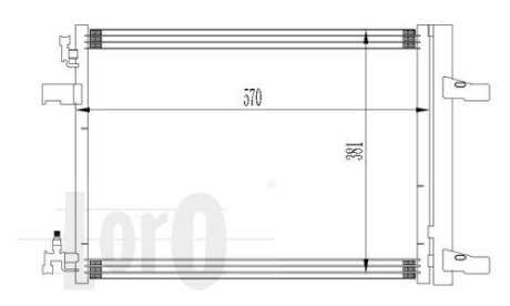 Радіатор кондиціонера Astra J/Zafira 1.4-1.08 09- LORO DEPO 037-016-0032